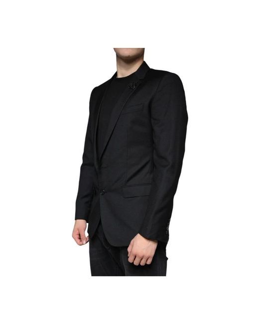 Dolce & Gabbana Black Blazers for men