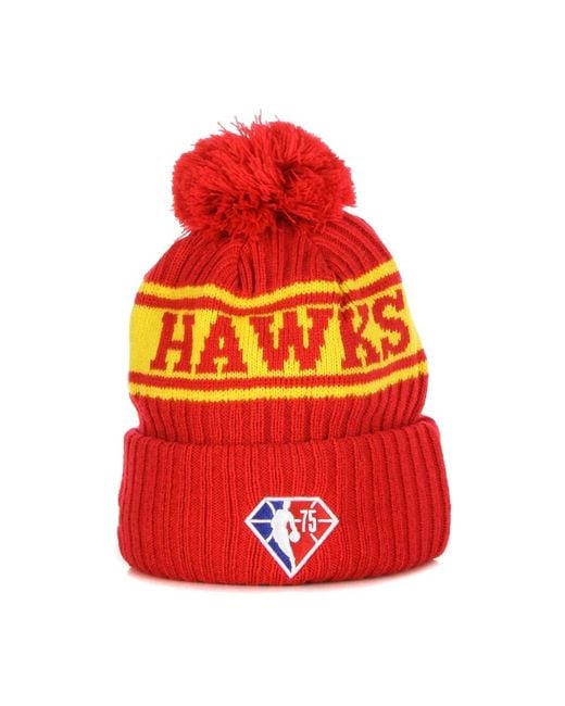 KTZ Nba draft strick pom pom mütze in Red für Herren