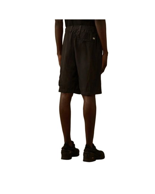 C P Company Black Casual Shorts for men