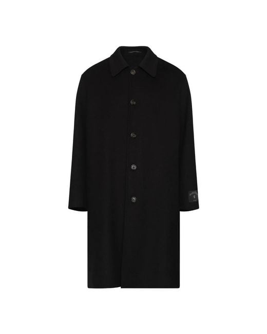 MM6 by Maison Margiela Black Single-Breasted Coats for men