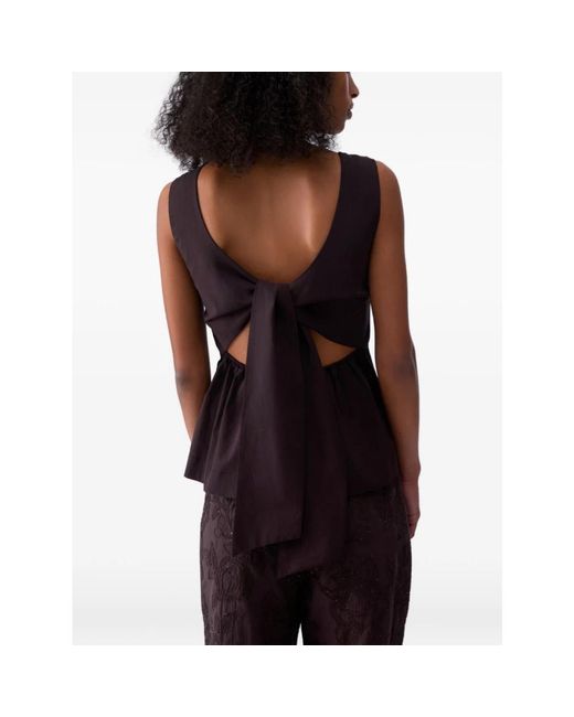 Liu Jo Brown Sleeveless Tops