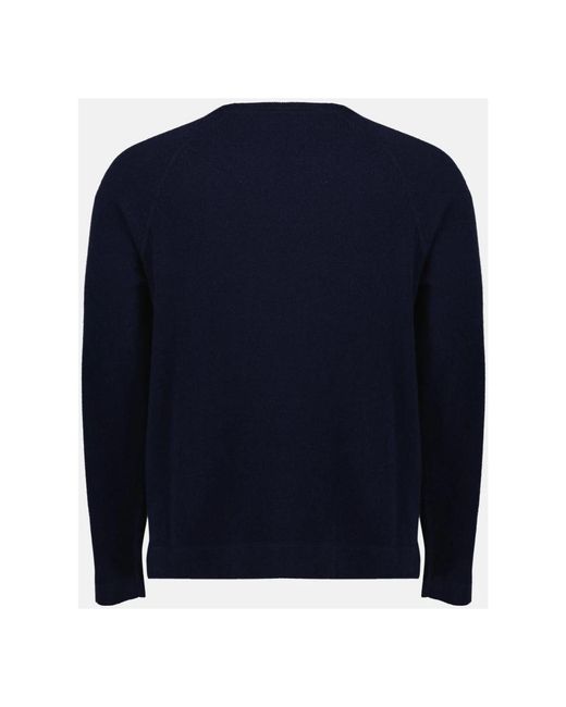 Officine Generale Blue Round-Neck Knitwear for men