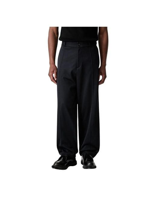 Fred Perry Button Up Track Pant in het Black voor heren