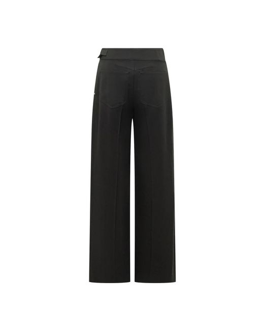 Sportmax Black Wide Trousers