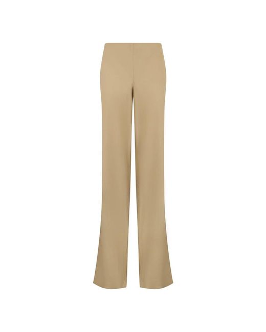 Alberta Ferretti Elegante Hoge Taille Broek in het Natural