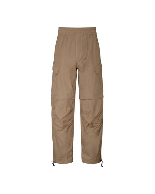 Pantaloni cargo in cotone di MSGM in Natural da Uomo