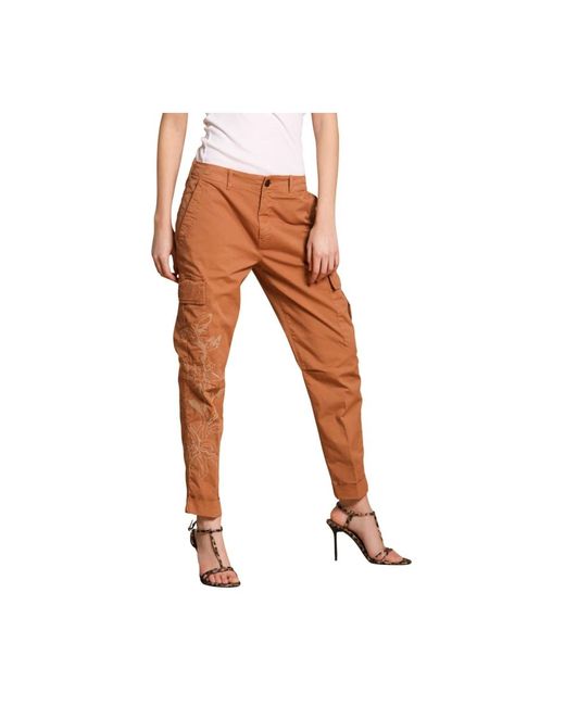 Mason's Slim-Fit Trousers in het Orange