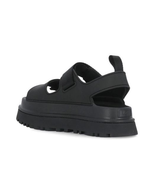 Ugg Black Flat Sandals