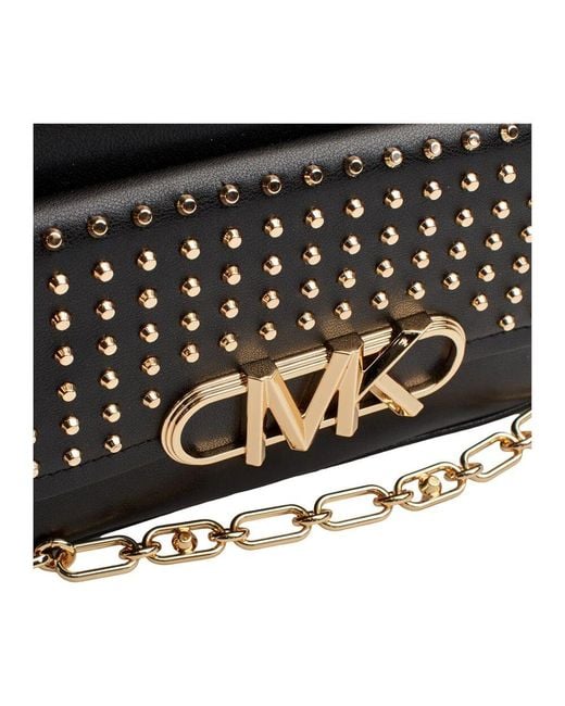 Michael Kors Black Nieten Cross-Body Tasche