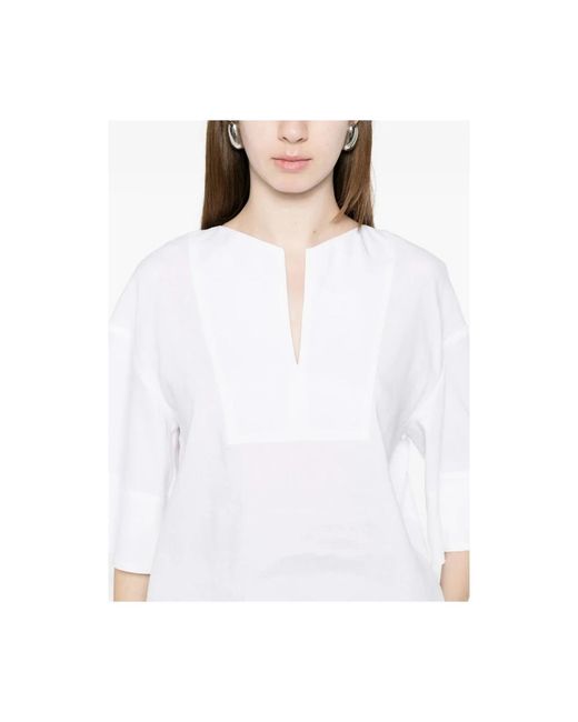 Max Mara White Tops