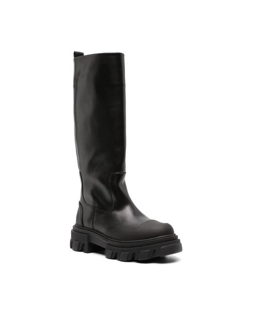 Ganni Black High Boots