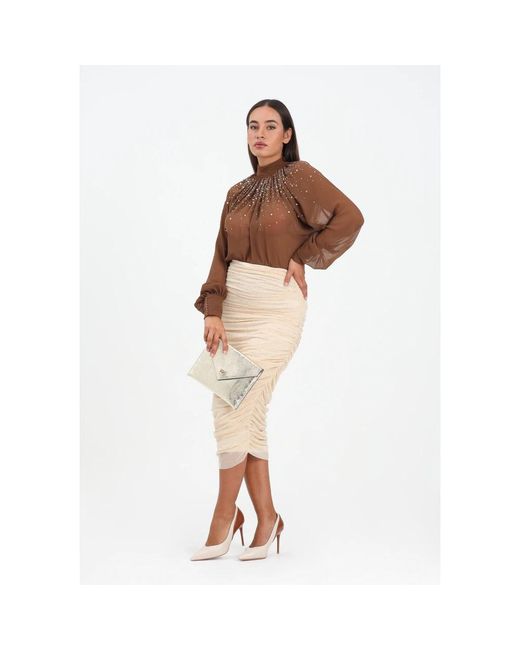 alma sanchez Natural Pencil Skirts