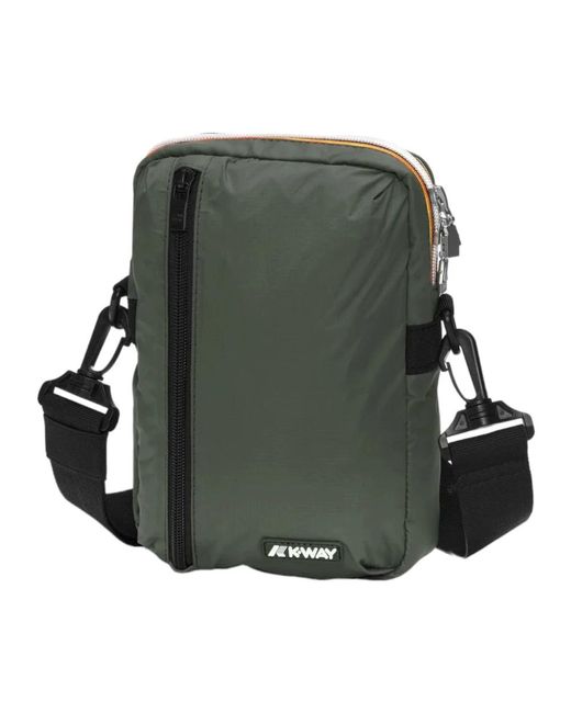 K-Way Green Messenger Bags for men
