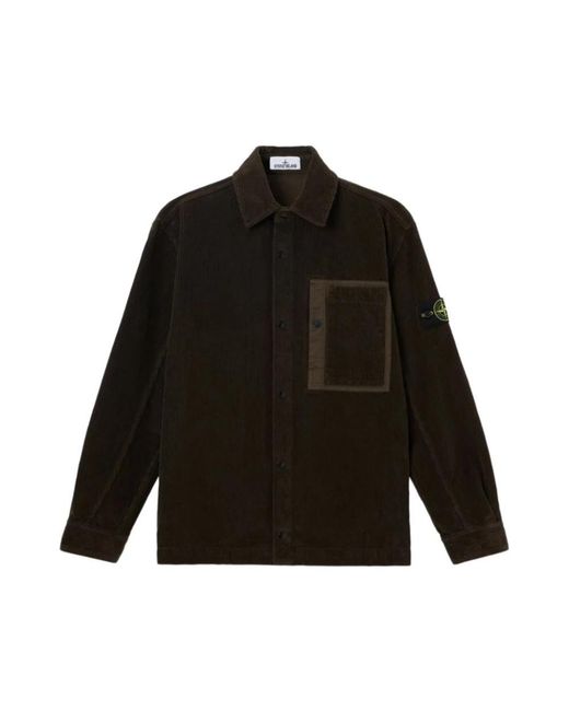 Stone Island Black Light Jackets for men