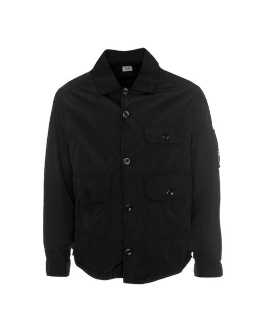 Light Jackets di C P Company in Black da Uomo