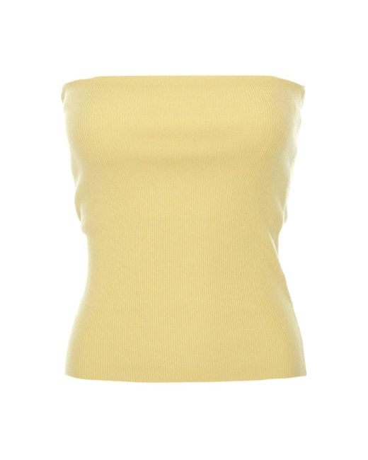 Sleeveless Tops Drykorn de color Yellow