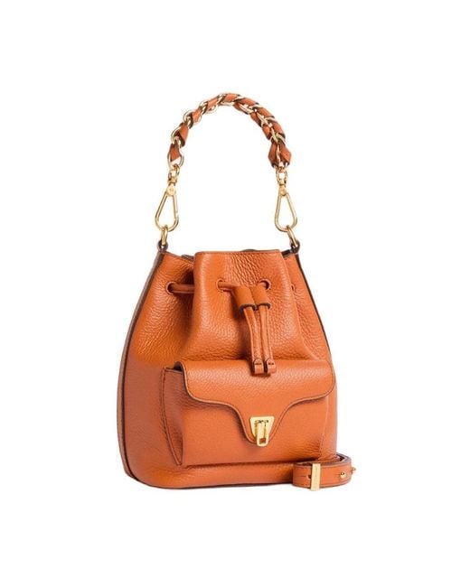 Coccinelle Orange Bucket Bags