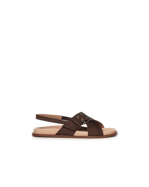 Carmens Brown Flat Sandals