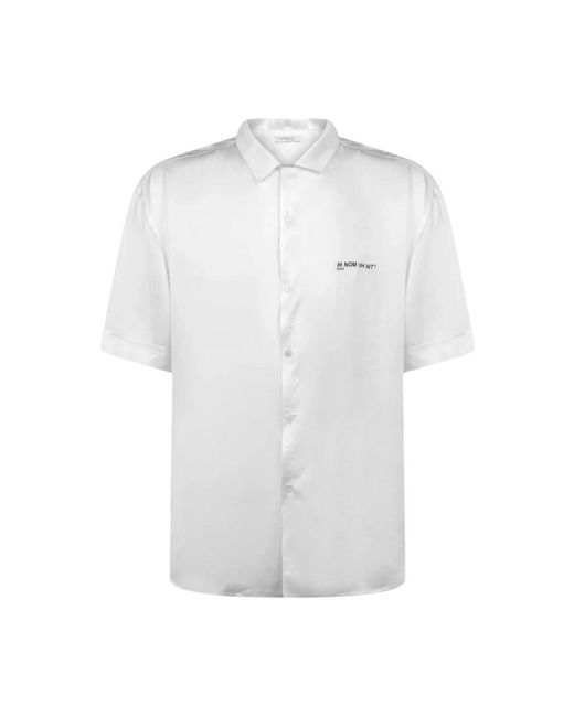Ih Nom Uh Nit Camicie Viscosa in het White voor heren