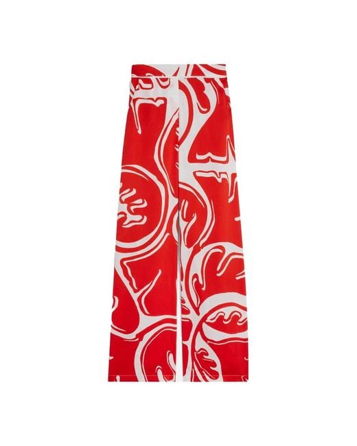 Suncoo Red Wide Trousers