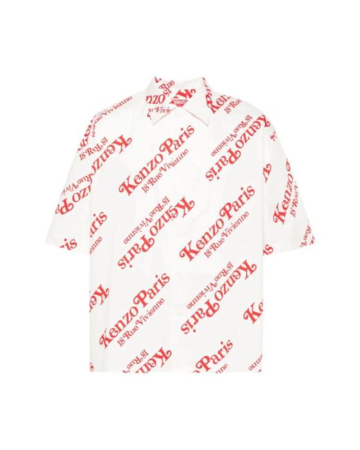 Camicia con stampa logo verdy collaboration di KENZO in Pink da Uomo