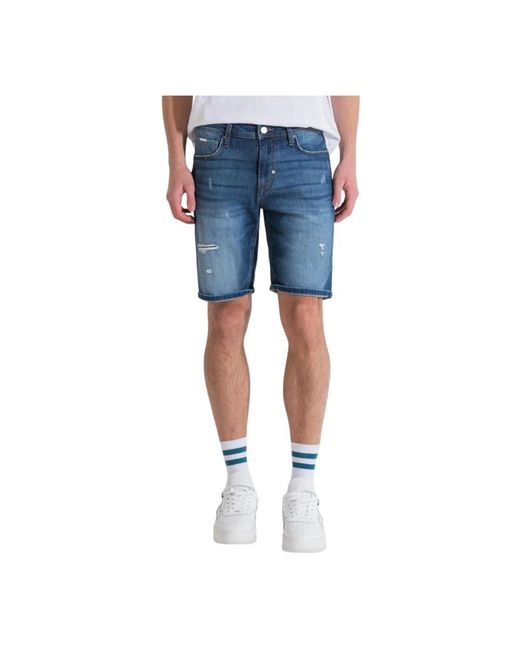 Antony Morato Denim shorts blau bermuda stil in Blue für Herren