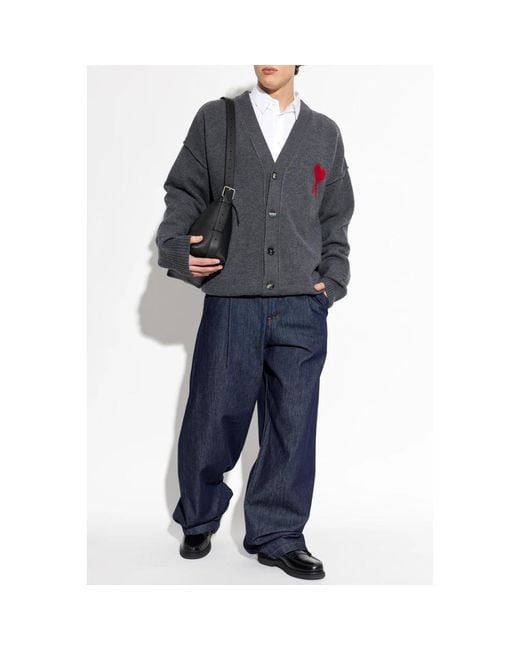 AMI Gray Cardigans for men