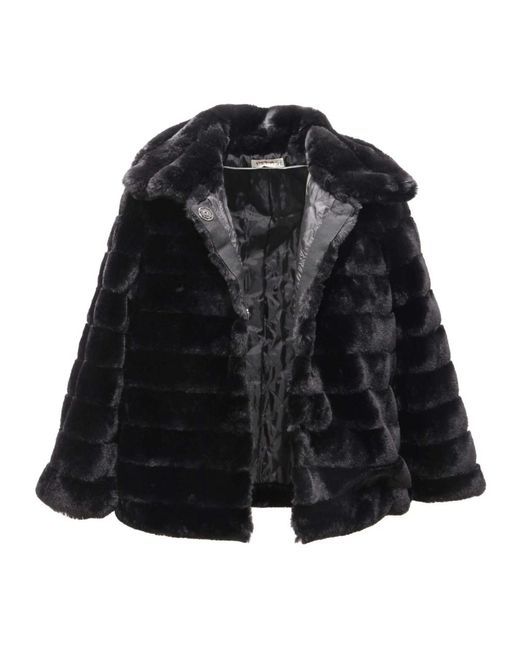 Please Black Faux Fur & Shearling Jackets