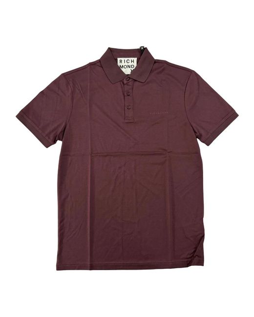 John Richmond Purple Polo Shirts for men