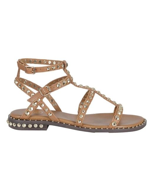 Ash Metallic Flat Sandals