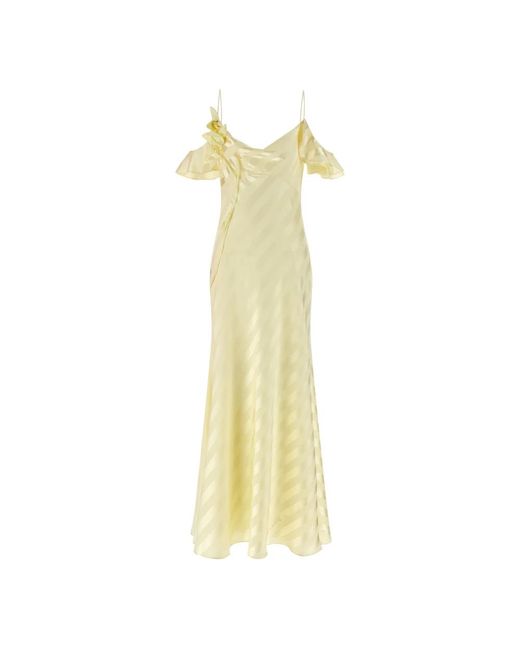 Maxi Dresses Self-Portrait de color Yellow