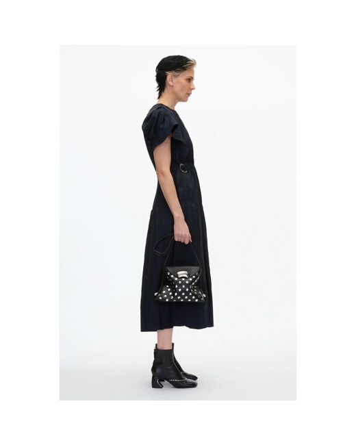 3.1 Phillip Lim Black Kleine soft studs schultertasche