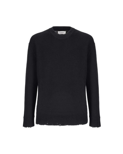 Laneus Blue Round-Neck Knitwear for men