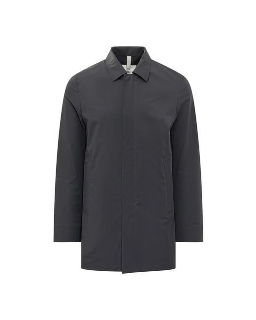 DUNO Blue Single-Breasted Coats for men