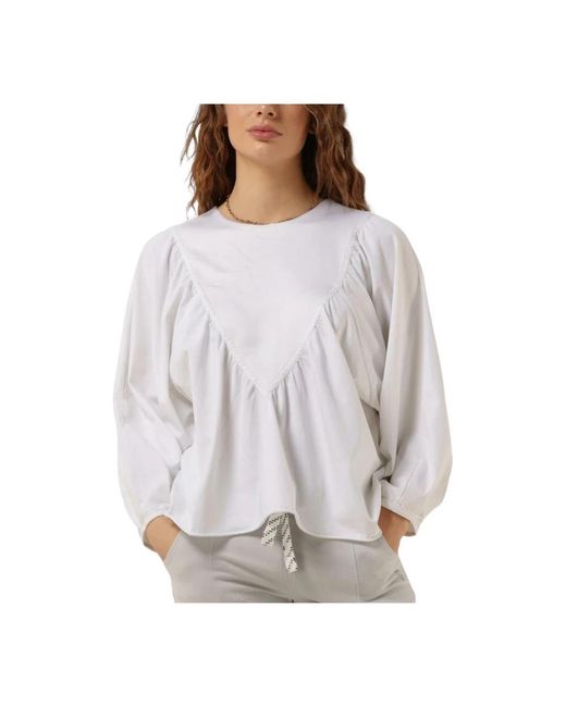 10Days Overhemden ,Wit ,Ballonmouwblouse in het Gray