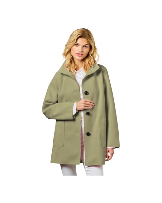 Junge Green Single-Breasted Coats
