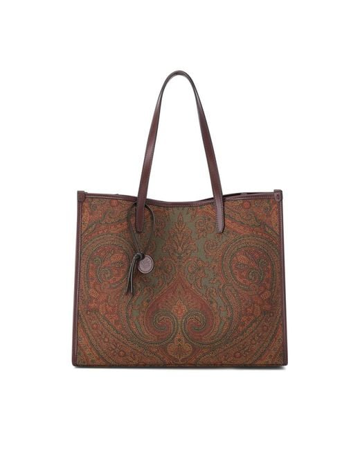Etro Brown Shopping Bags