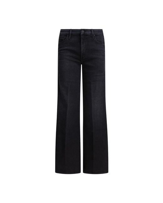Mother Black Straight Jeans