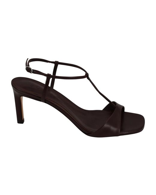 Soeur Black High Heel Sandals