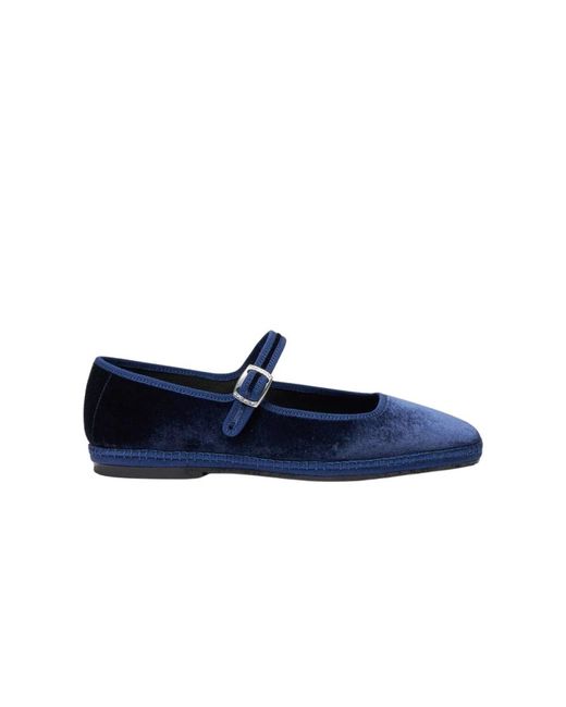 Scarosso Blue Ballerinas