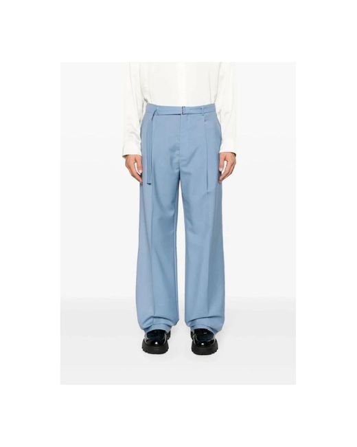 Lanvin Blue Wide Trousers for men