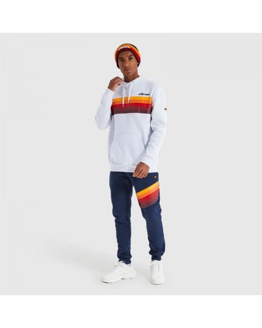 Ellesse Hoodies & Sweatvesten ,Wit ,Grafische Print Sweater in het White voor heren