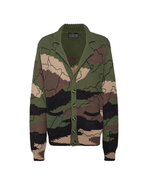 Cardigans Philipp Plein de hombre de color Green