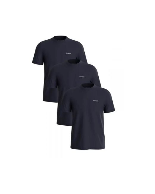 Guess T-Shirts in het Blue voor heren