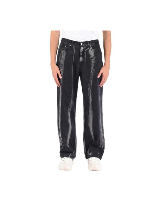 Arte' Wide Trousers in het Black voor heren