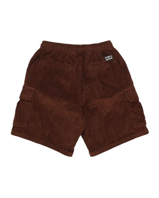 Obey Brown Casual Shorts for men