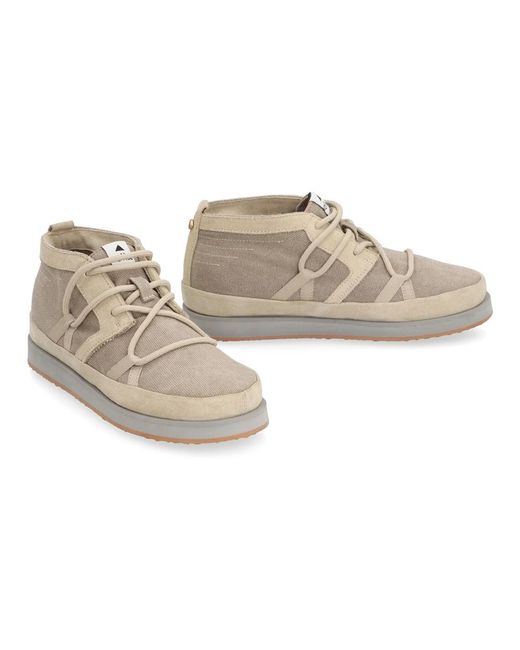 Volta Footwear Canvas Mid-Top Sneakers Mit Wildleder-Details in Natural für Herren