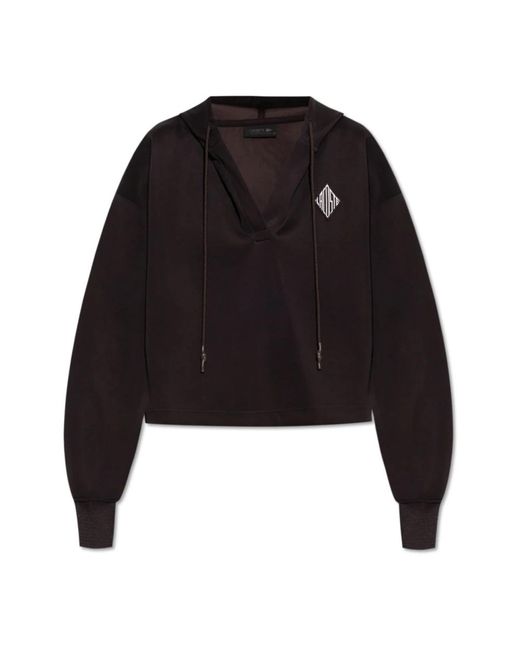 Lacoste Hoodies & Sweatvesten ,Bruin ,Katoen Hoodie in het Black