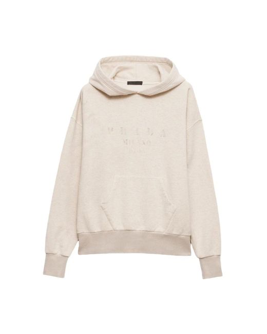 Hoodies Prada de hombre de color Natural