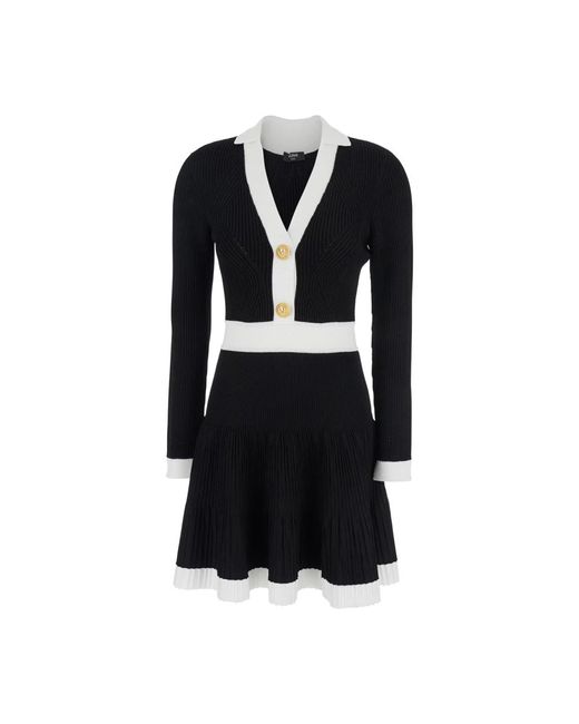 Balmain Black Short Dresses